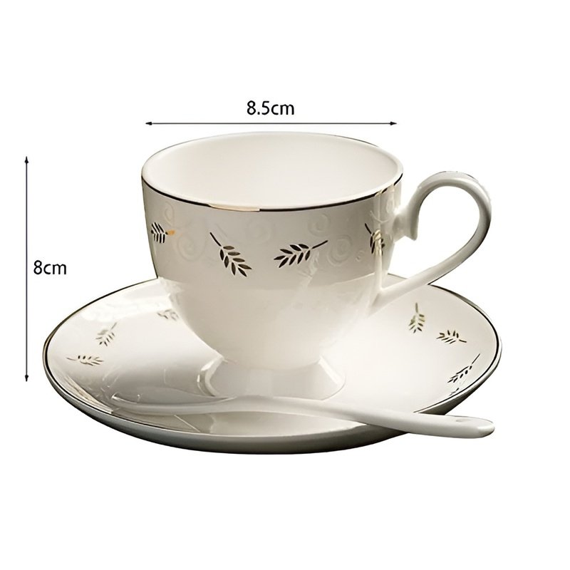 陶器製コーヒーカップセット