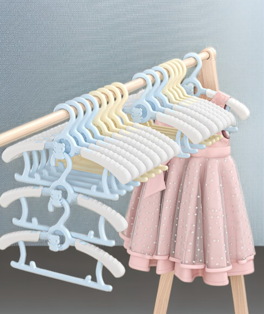 多功能兒童衣架收納效果