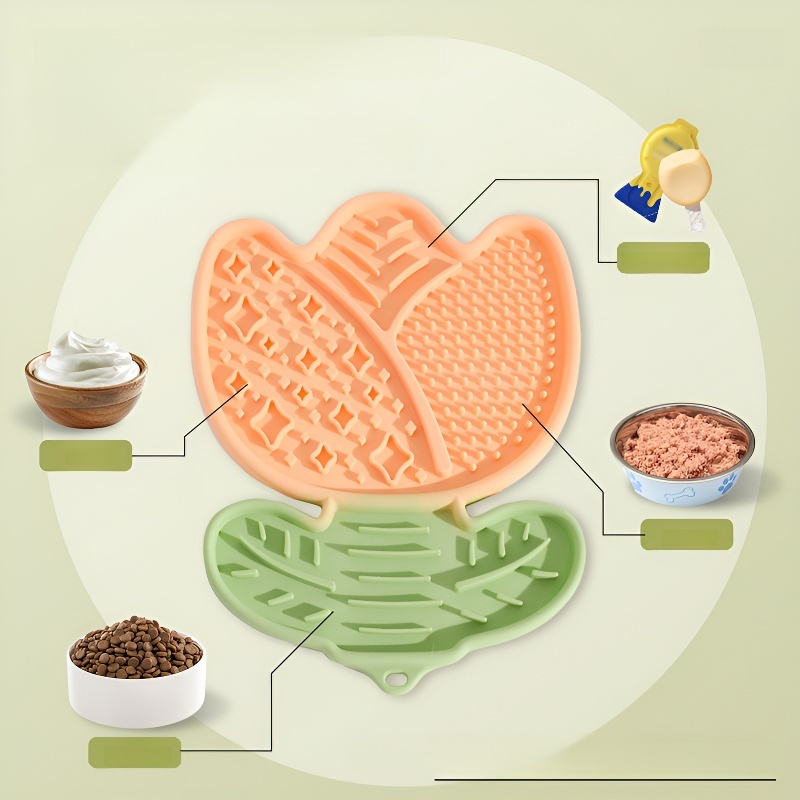 반려동물 실리콘 핥기 보조 트레이