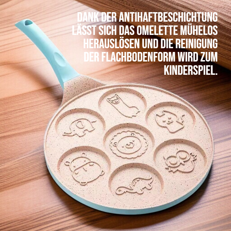 Sieben Löcher nicht klebende Flachboden Omelette