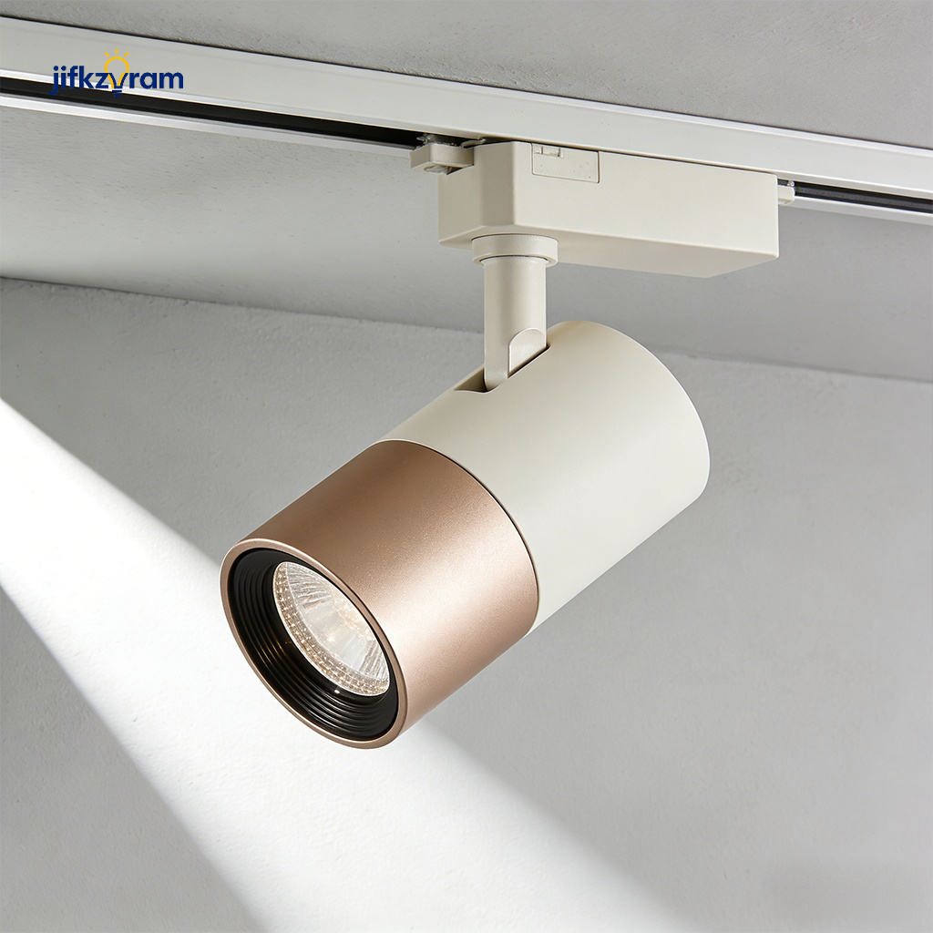 Focos de riel empotrables sin luz principal (4 unidades)