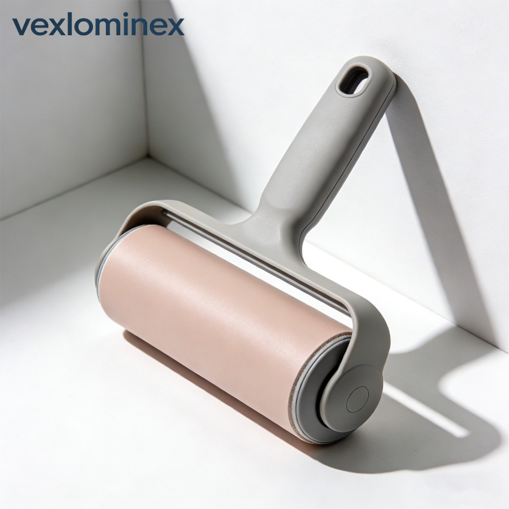 Tearable Lint Roller removing lint from a shirt