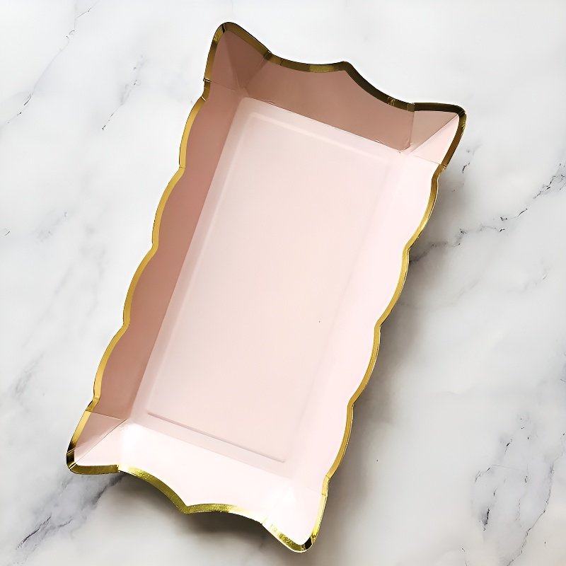 Portable Disposable Rectangular Paper Tray
