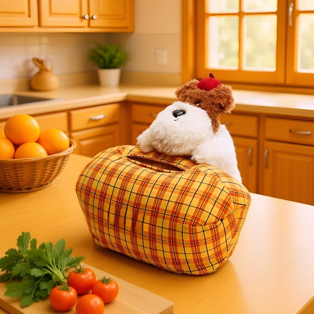 Caja de pañuelos de felpa adorable Gugu