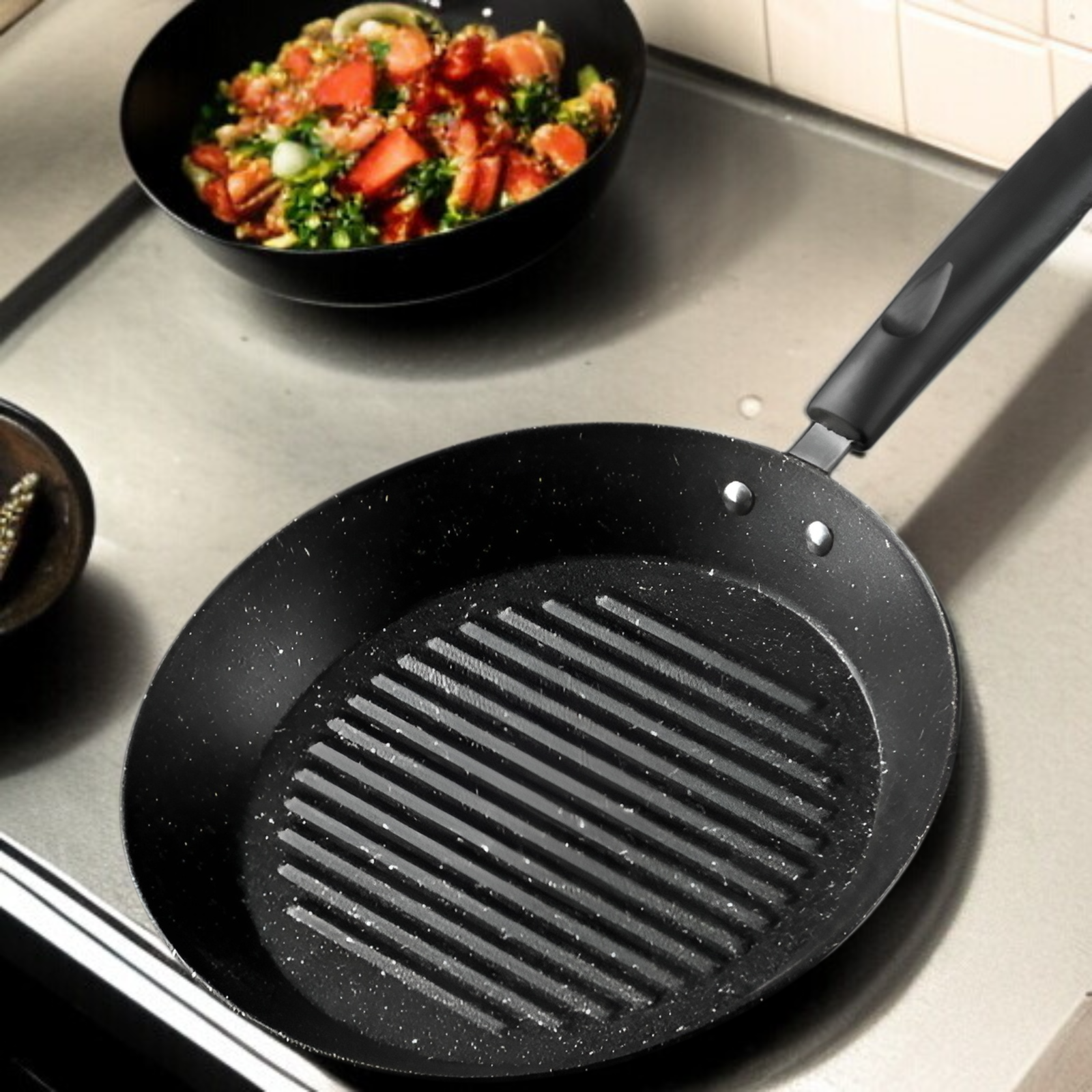 Mini omelette pan with nonstick coating