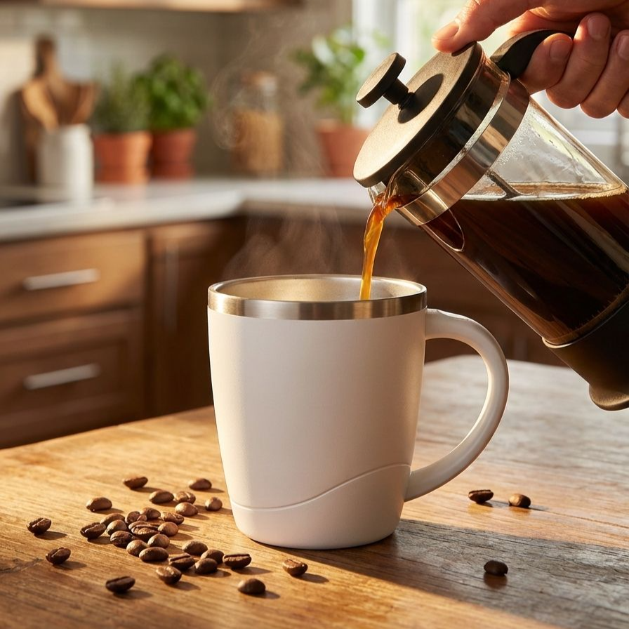 캠핑과 여행에 적합한 스테인리스 머그