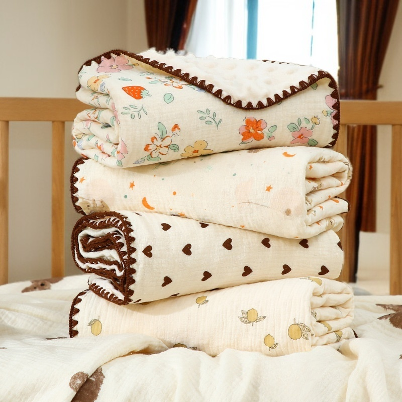 純棉紗布薄款嬰兒專用蓋毯