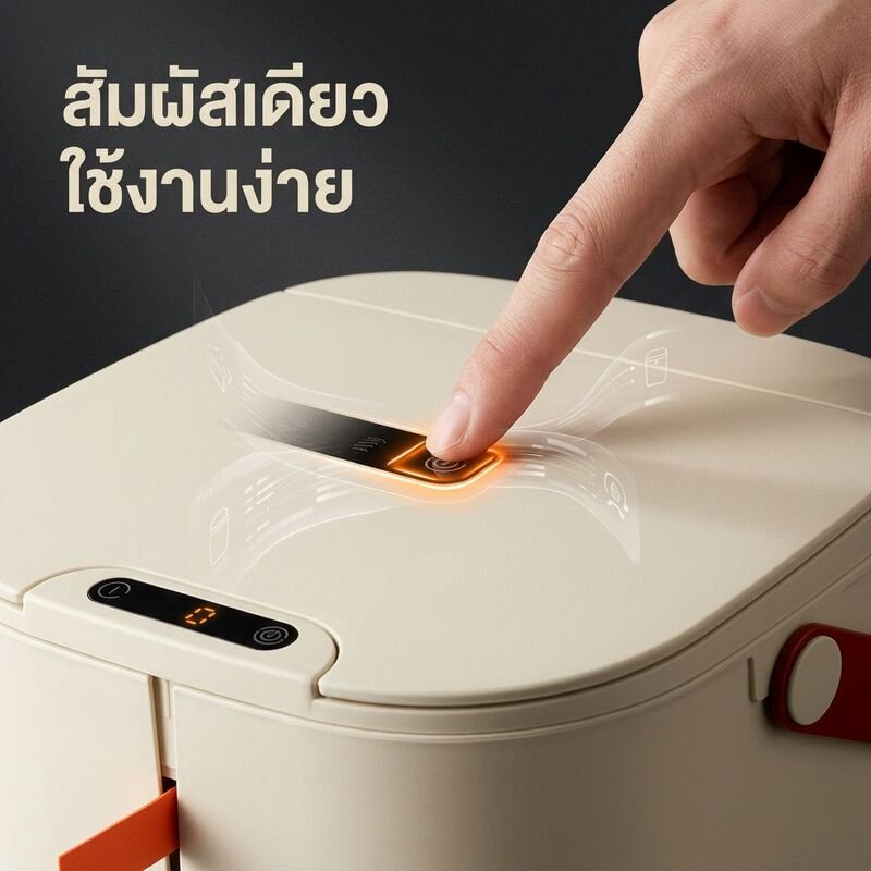 ถังขยะอัจฉริยะเซ็นเซอร์อัตโนมัติ ป้องกันกลิ่น กันน้ำสำหรับผ้าอ้อม ขนาด 16/20 ลิตร