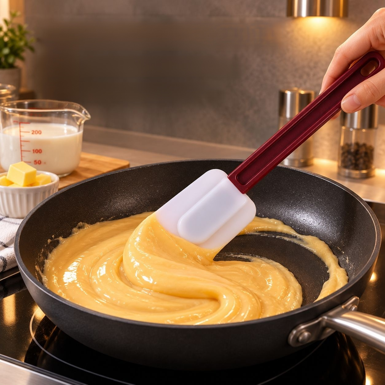 Set de Spatules en Silicone pour Pâtisserie et Gâteaux, Ustensiles Cuisine