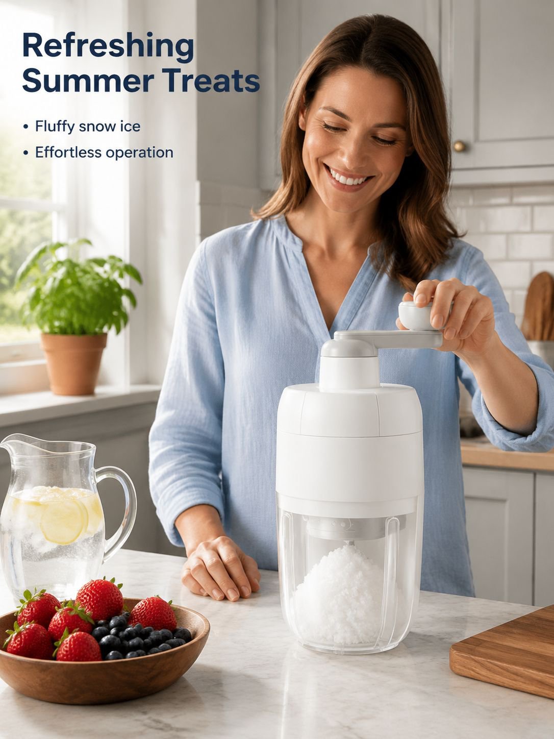 Home Shaved Ice Machine Ice Box Home Home Sealed Ice Without Spilling NonSlip Foot Pads