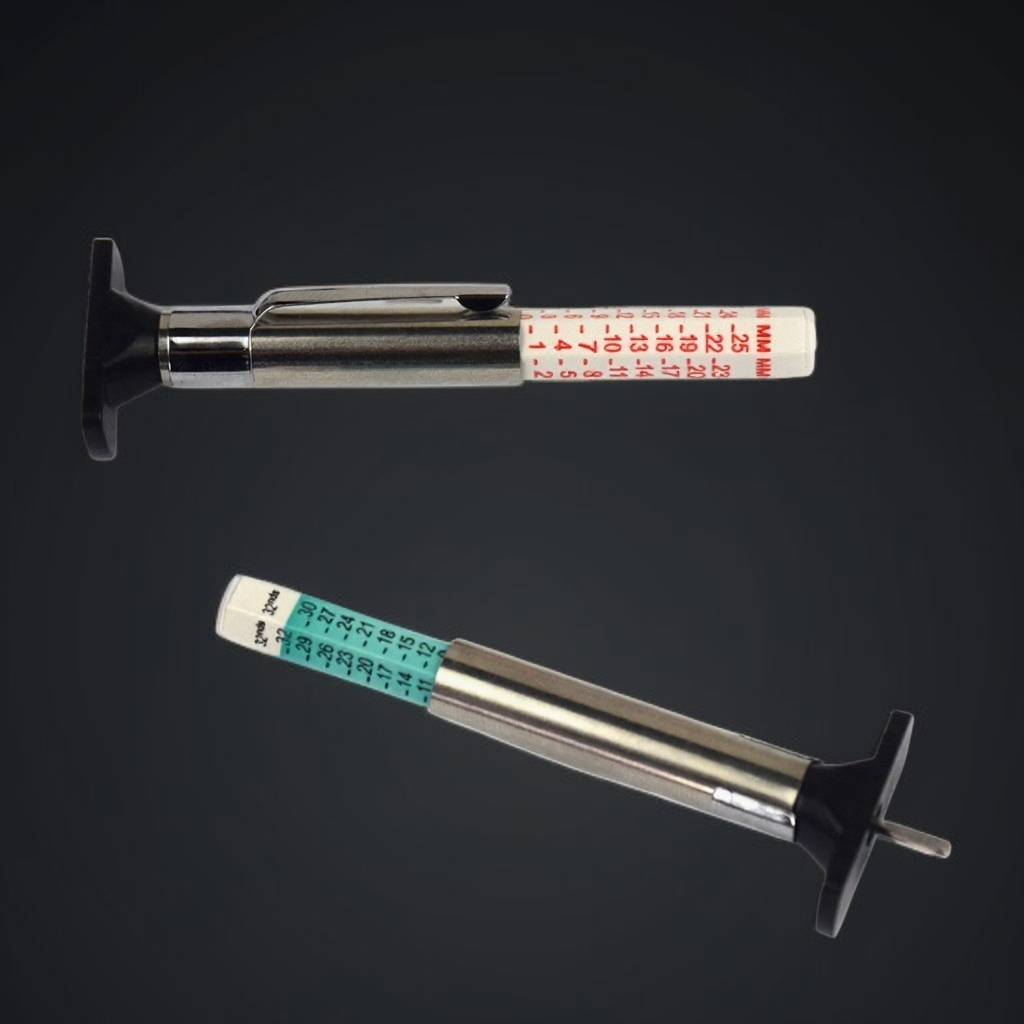 เกจวัดความลึกดอกยาง เกจวัดความลึกดอกยาง 0.25มม. เกจวัดความลึกดอกยาง