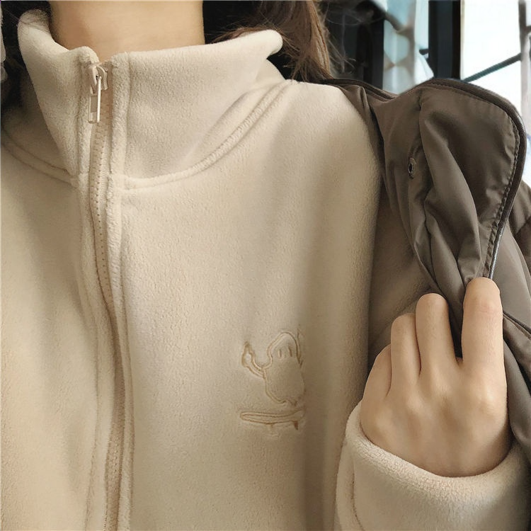 Close-up of plush lamb wool fabric texture