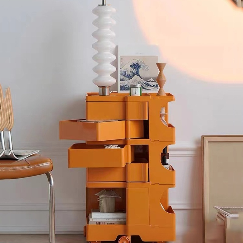 Simple rotating storage bedside table