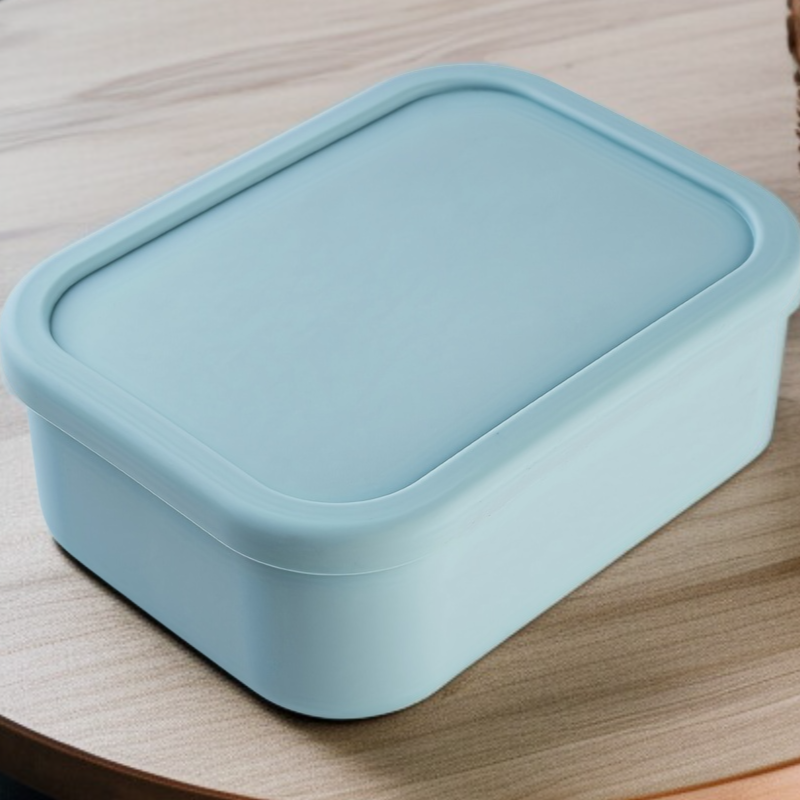 1個入りシリコンランチコンテナ、密閉式、滑り止め設計、安全性抜群