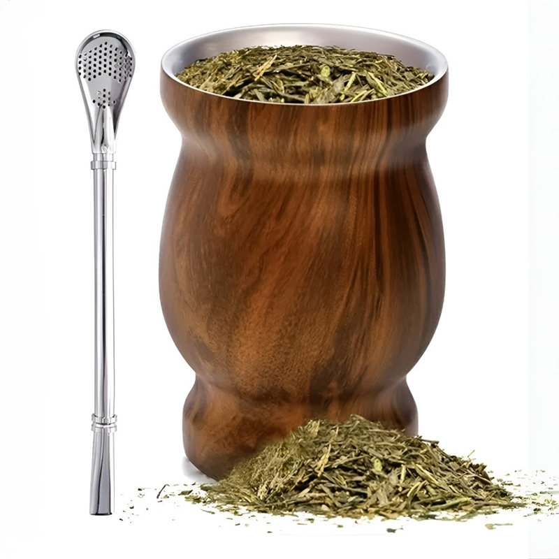 不鏽鋼保溫馬黛茶杯 