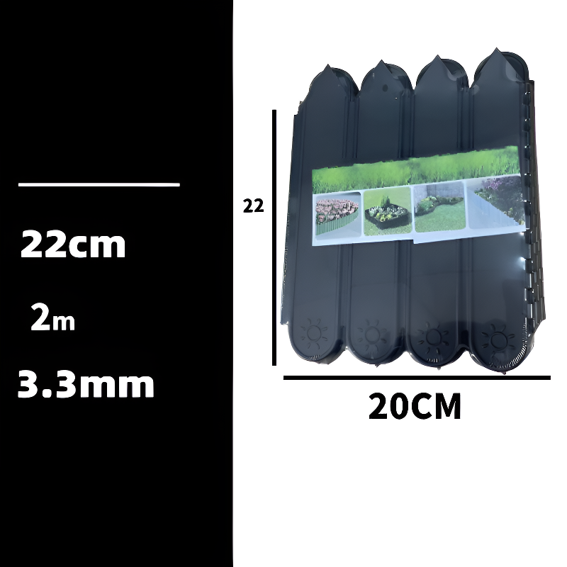 美しく耐久性のあるプラスチック製の花壇フェンス