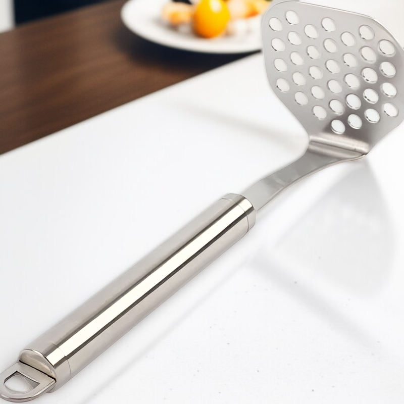 Machacador de patatas grande de acero inoxidable