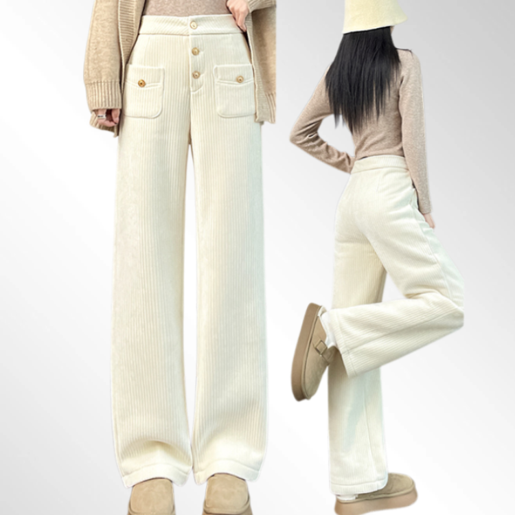 하이웨이스트 와이드 팬츠