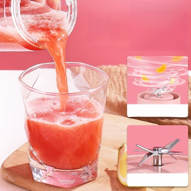 충전식 미니 유리 휴대용 주서기