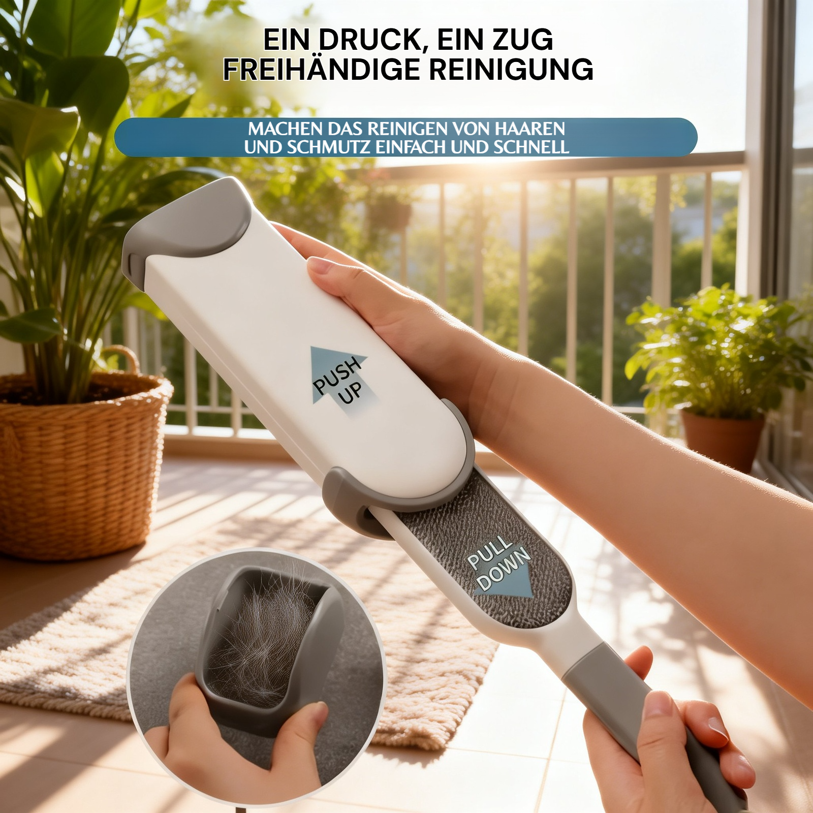 Aufbewahrungsbox für Fusselentferner geschlossen