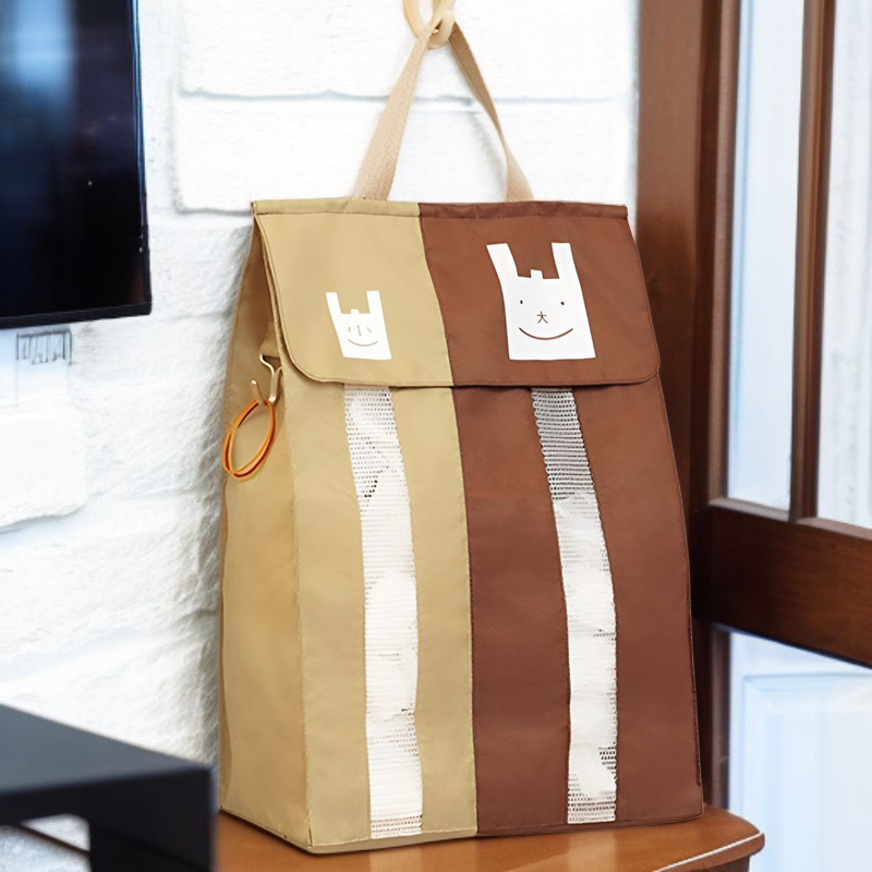Wall-mounted Kitchen Trash Bag Large Organizer, Plastic Bag Sorting and Storage Bag