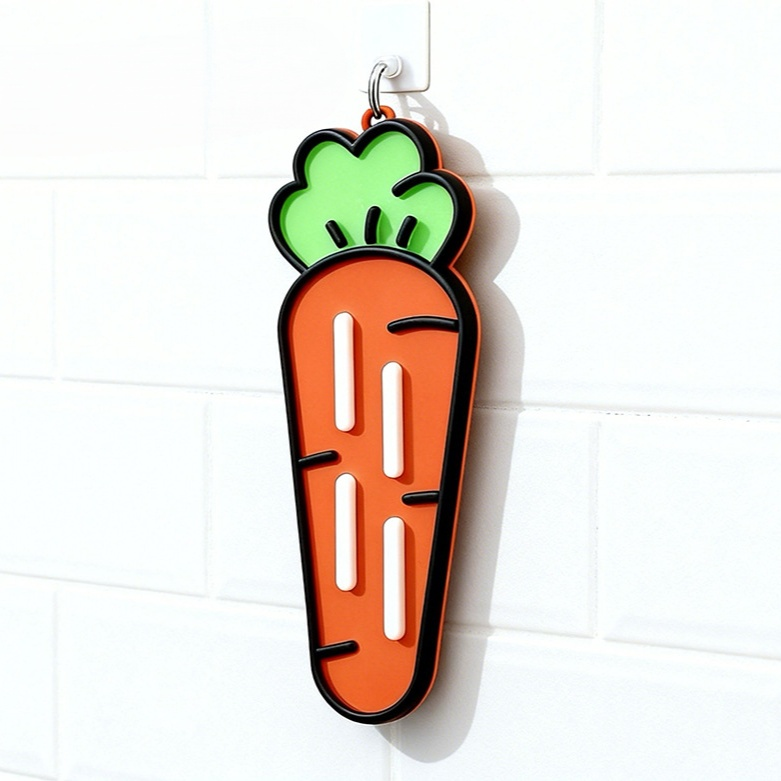  Silicone Carrot Pot Lid Holder Mat