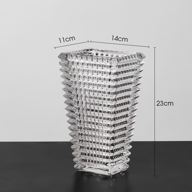 ライトラグジュアリークリスタルガラス花瓶装飾