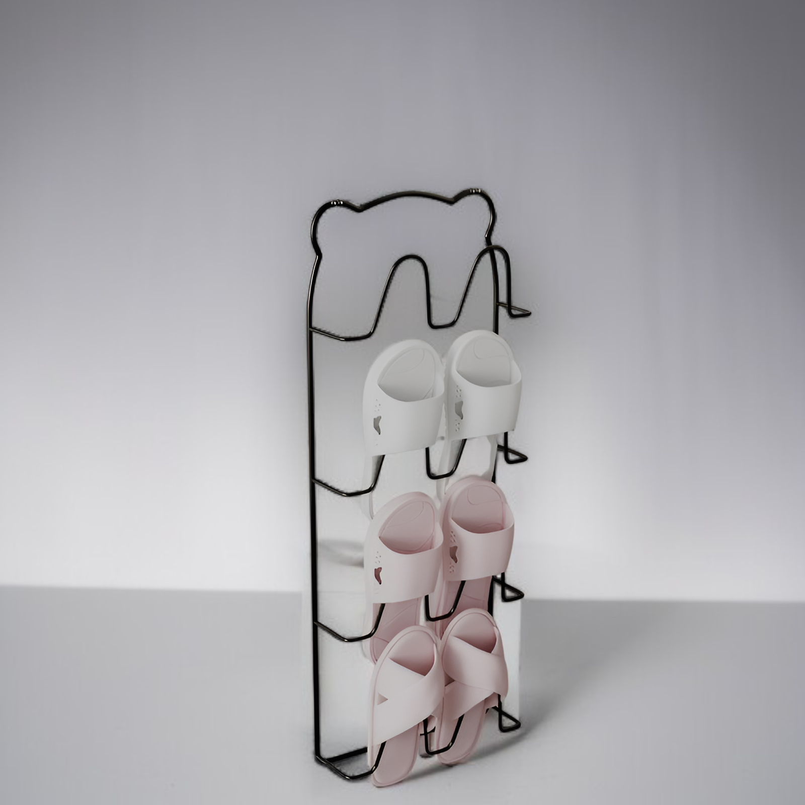 浴室免打孔鐵藝晾鞋架