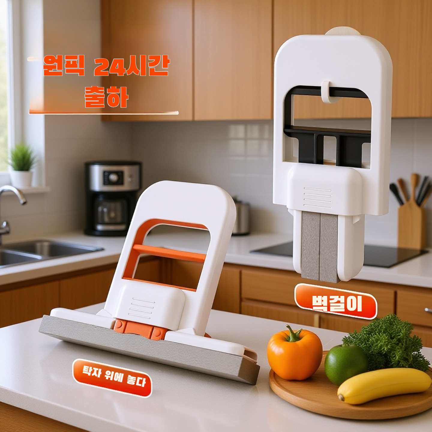  실내 겸용 소형 셀프 클린 젤 스펀지 밀대