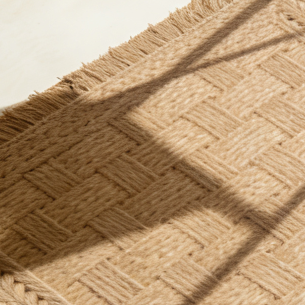 Alfombra de yute natural para decoración de interiores