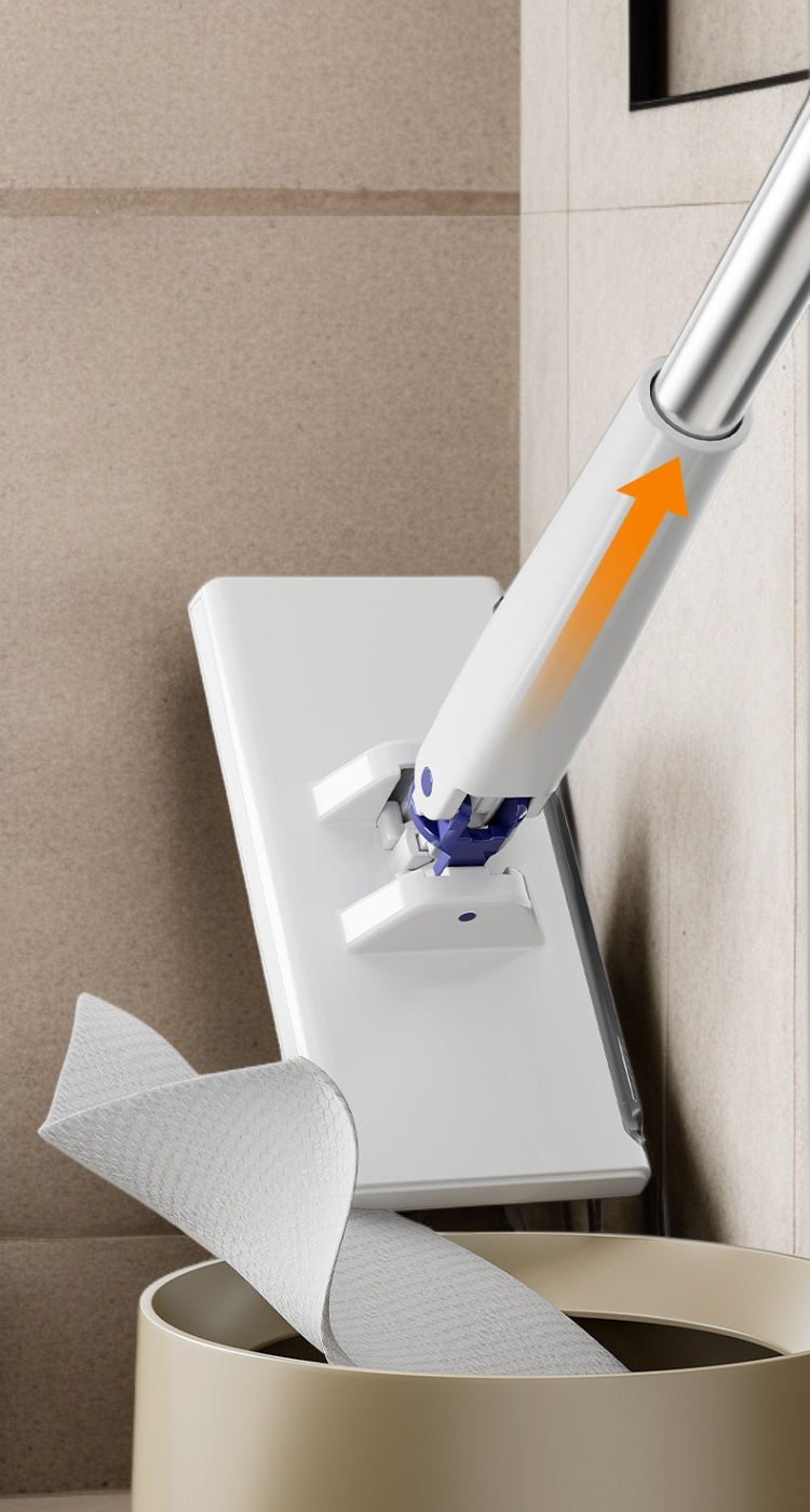 편리한 손잡이 디자인의 작은 밀대