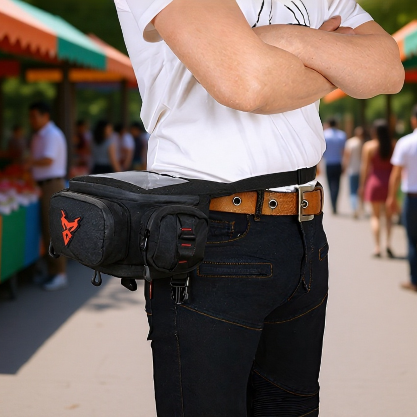 摩托車用防水フロントバッグ 拡張可能 ナビ収納可