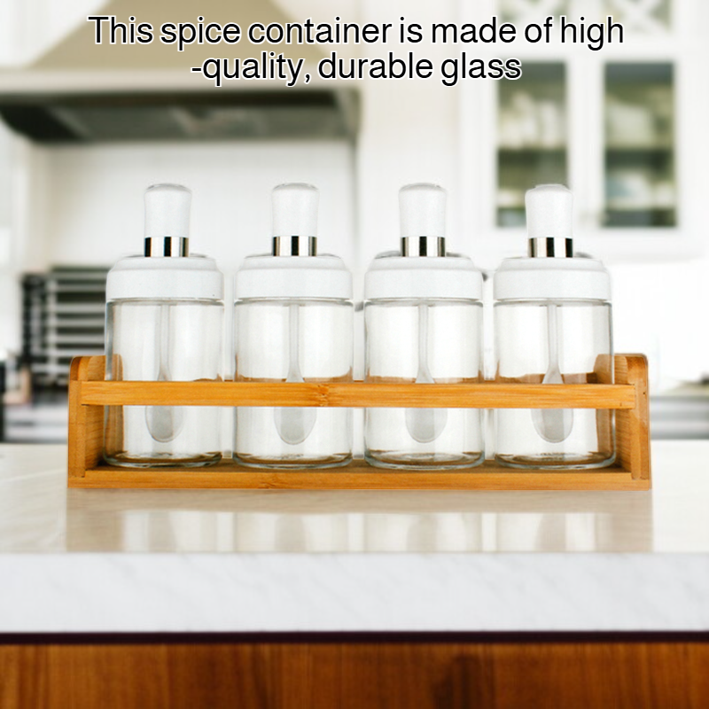 Glass Seasoning Box with Lid