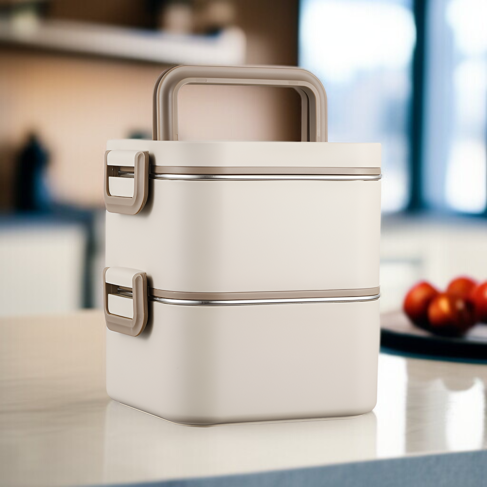 Lunchbox aus 304 Edelstahl, tragbare Frischhaltebox, Fach, Lunchbox für Mikrowelle, Studenten, Lunch