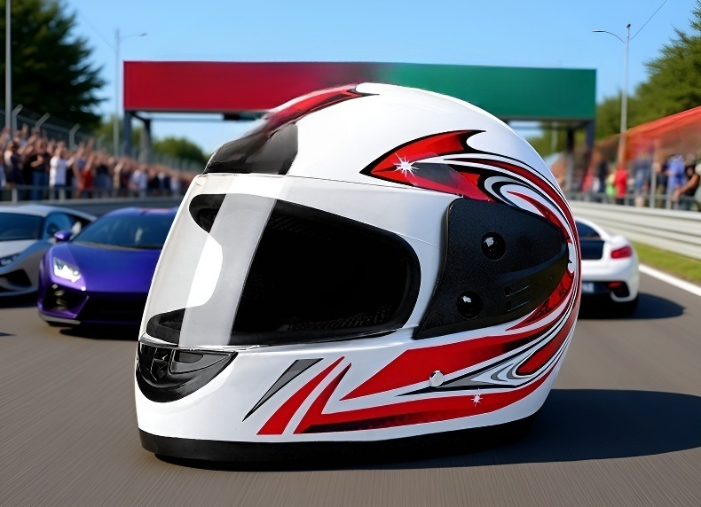 Casco para motocicleta resistente a impactos