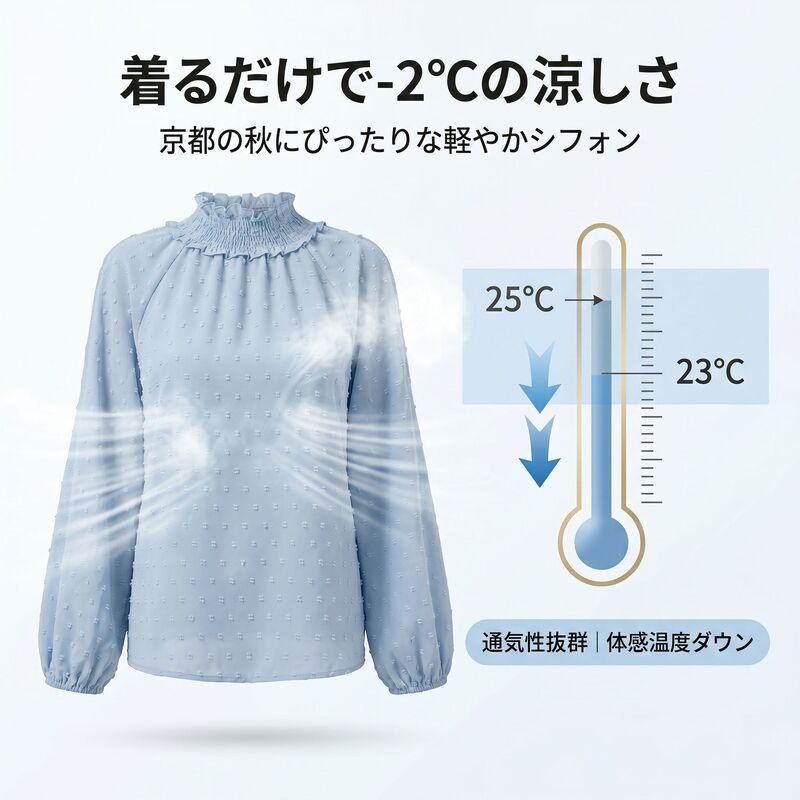 秋冬ケイハイネックジャカード長袖トップス