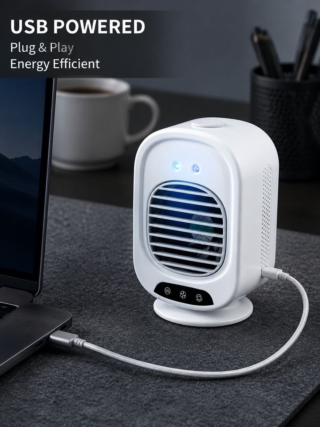 Desktop USB Mini Portable Air Conditioner Fan