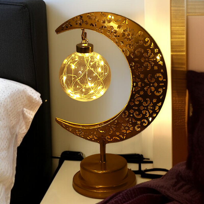 スタイリングランプ 寝室 オーブ アンビエントランプ 中空 Led ムーンランプ ホリデーデコレーションライト