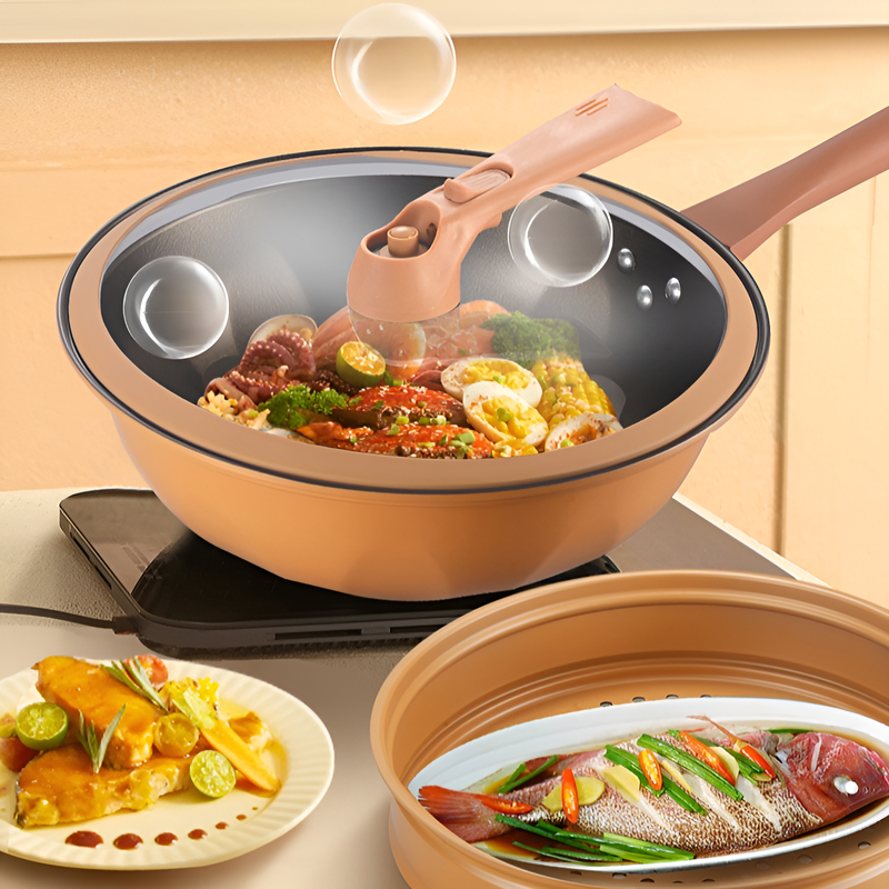 陶土無塗装多機能ヘルシー鍋