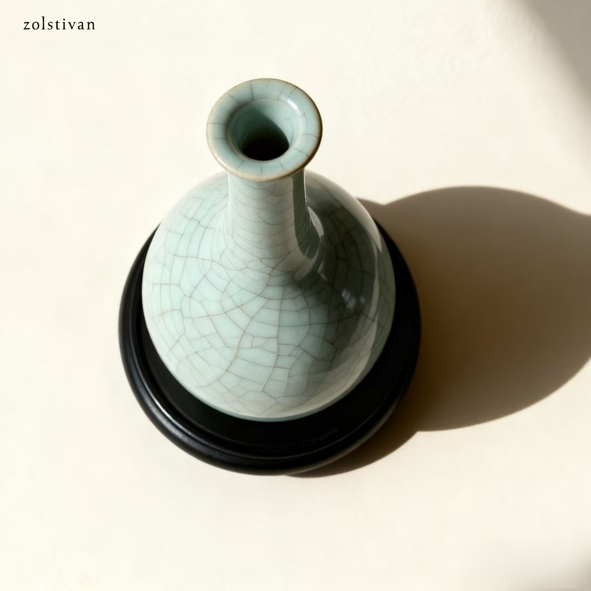 셀라돈 크랙클 꽃병