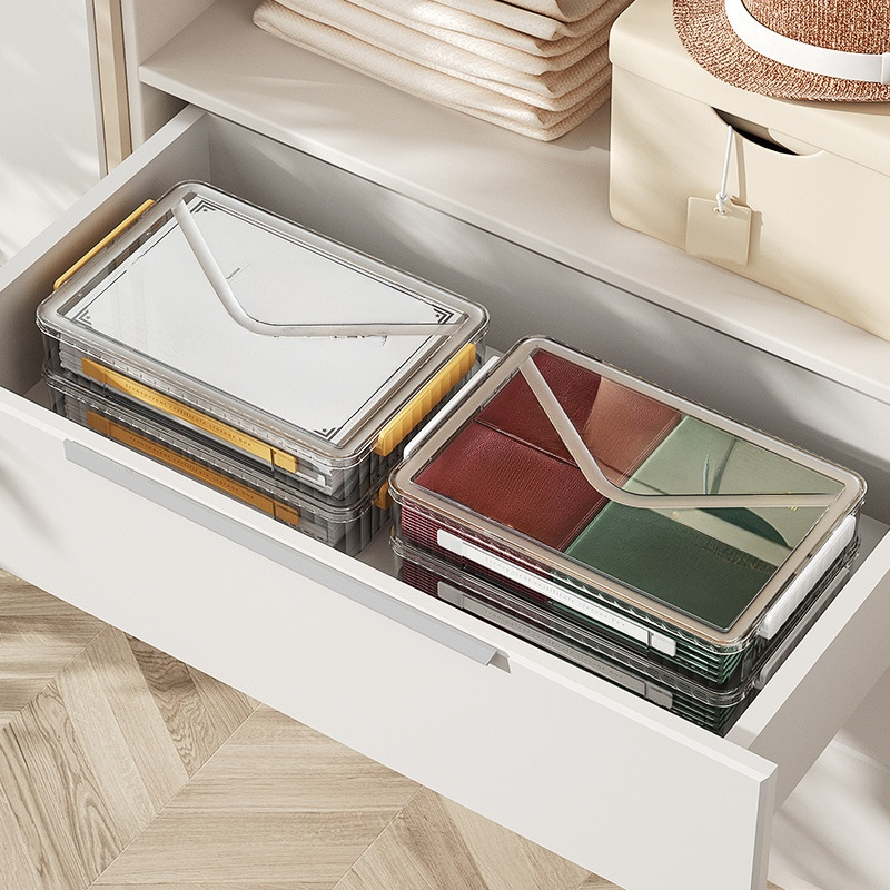 Transparent Desktop Storage Box for Home Use