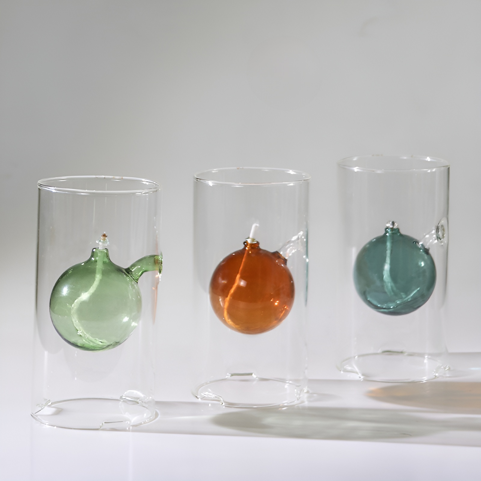 Creative Glass Oil Lamp for Wedding Decoration