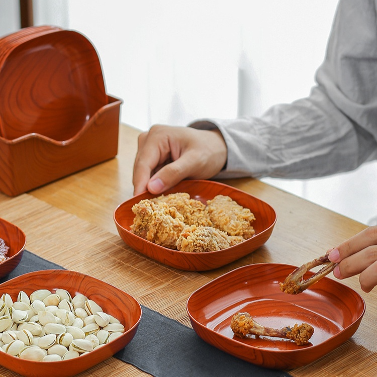 木製フルーツ＆スナックトレイ