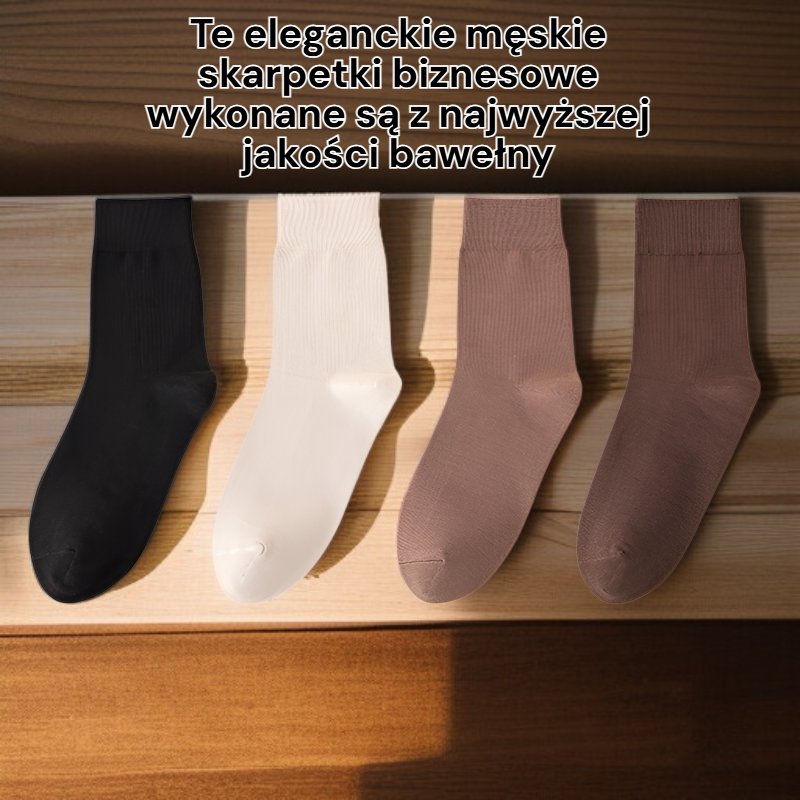 Męskie długie skarpetki biznesowe