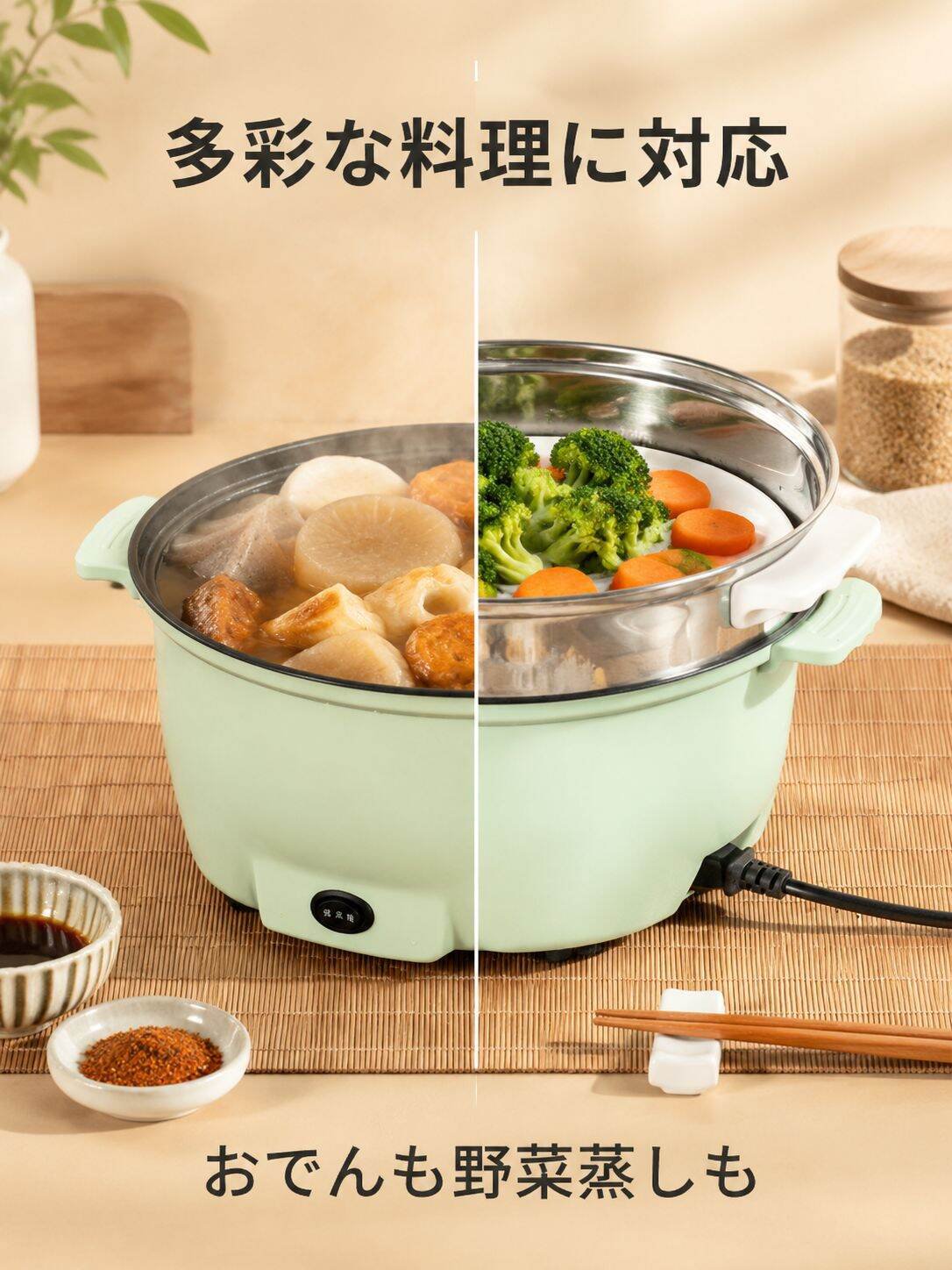 二層多機能一体型鍋