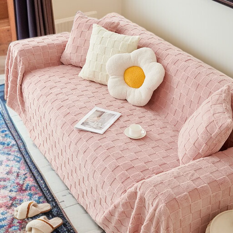 모던 소파 커버 피부 친화 두꺼운 밀크 융단 퓨어 소파 담요 크림 스웨이드 커버 타월 소파 타월 세트