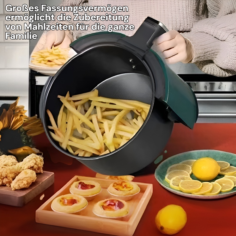 Intelligente Heißluftfritteuse und Backofen 2-in-1 mit großem Fassungsvermögen für den Haushalt