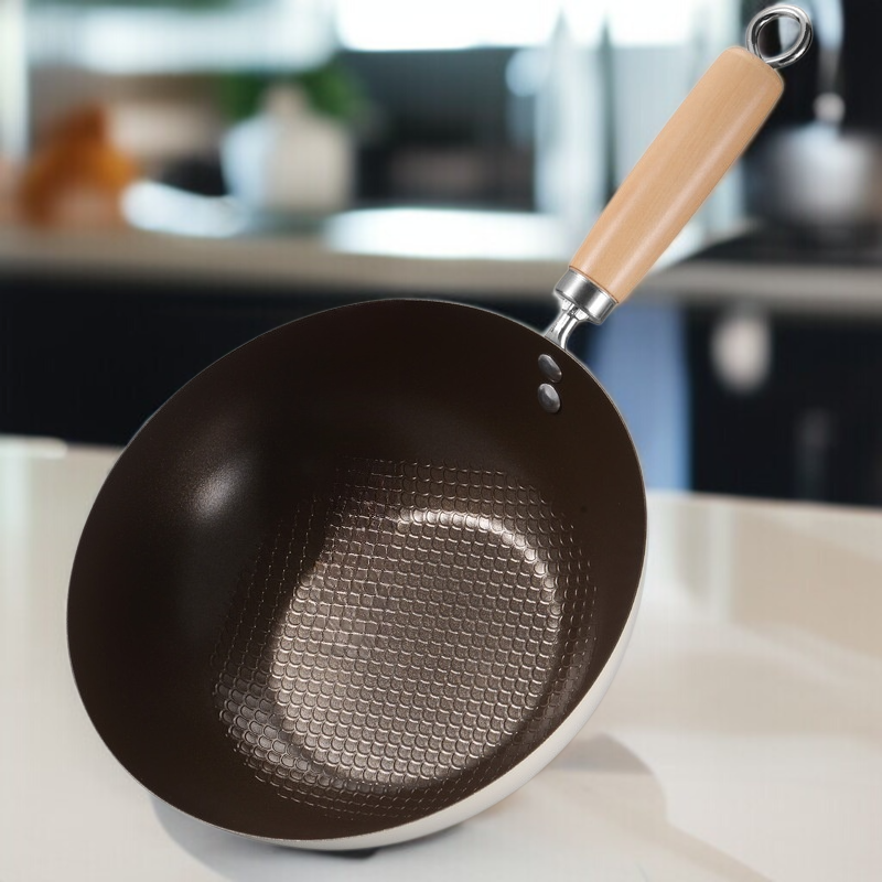 세라믹 논스틱 미니 웍 가정용 무코팅 세라믹 내마모성