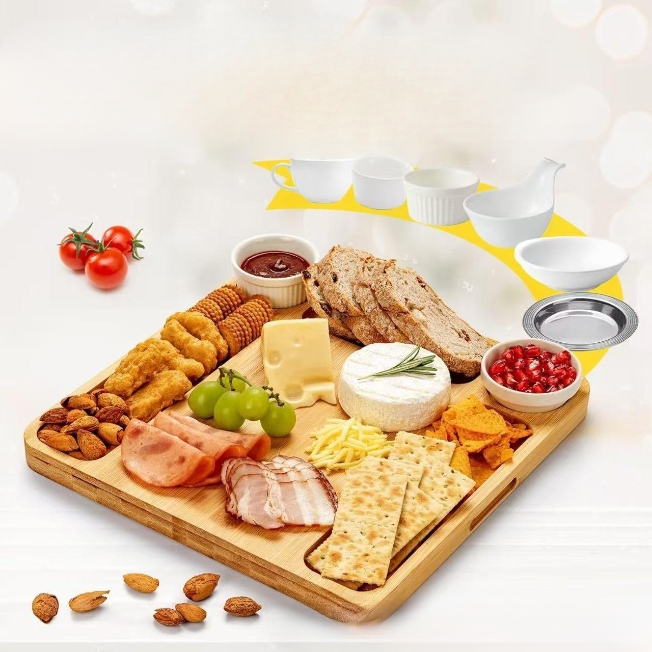 家居派對分格點心水果托盤