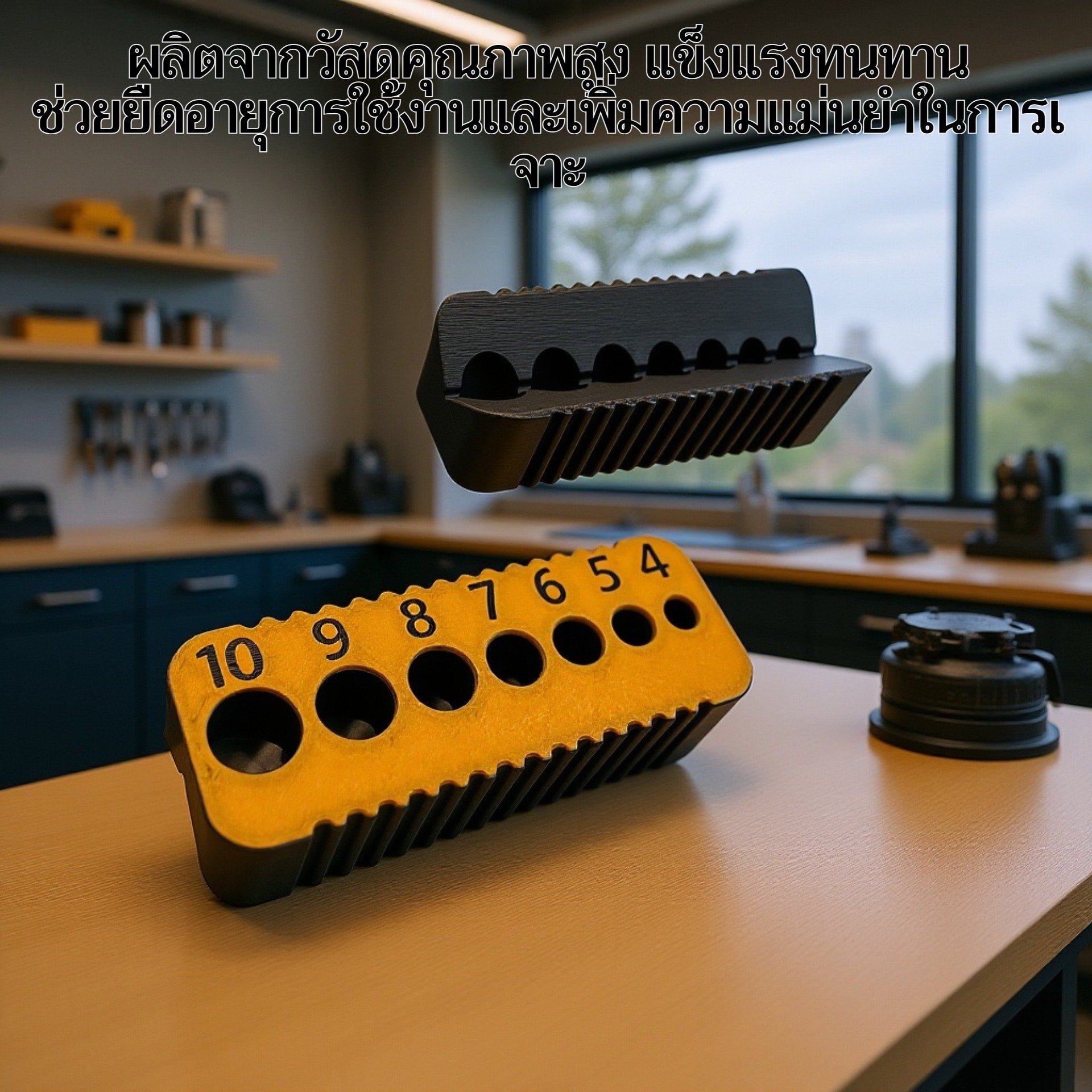 ตัวนำดอกสว่านเหมาะสำหรับดอกสว่านขนาด 4 มม. ถึง 10 มม.